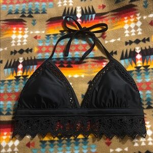 Xhilaration Black Lace Bikini Top
